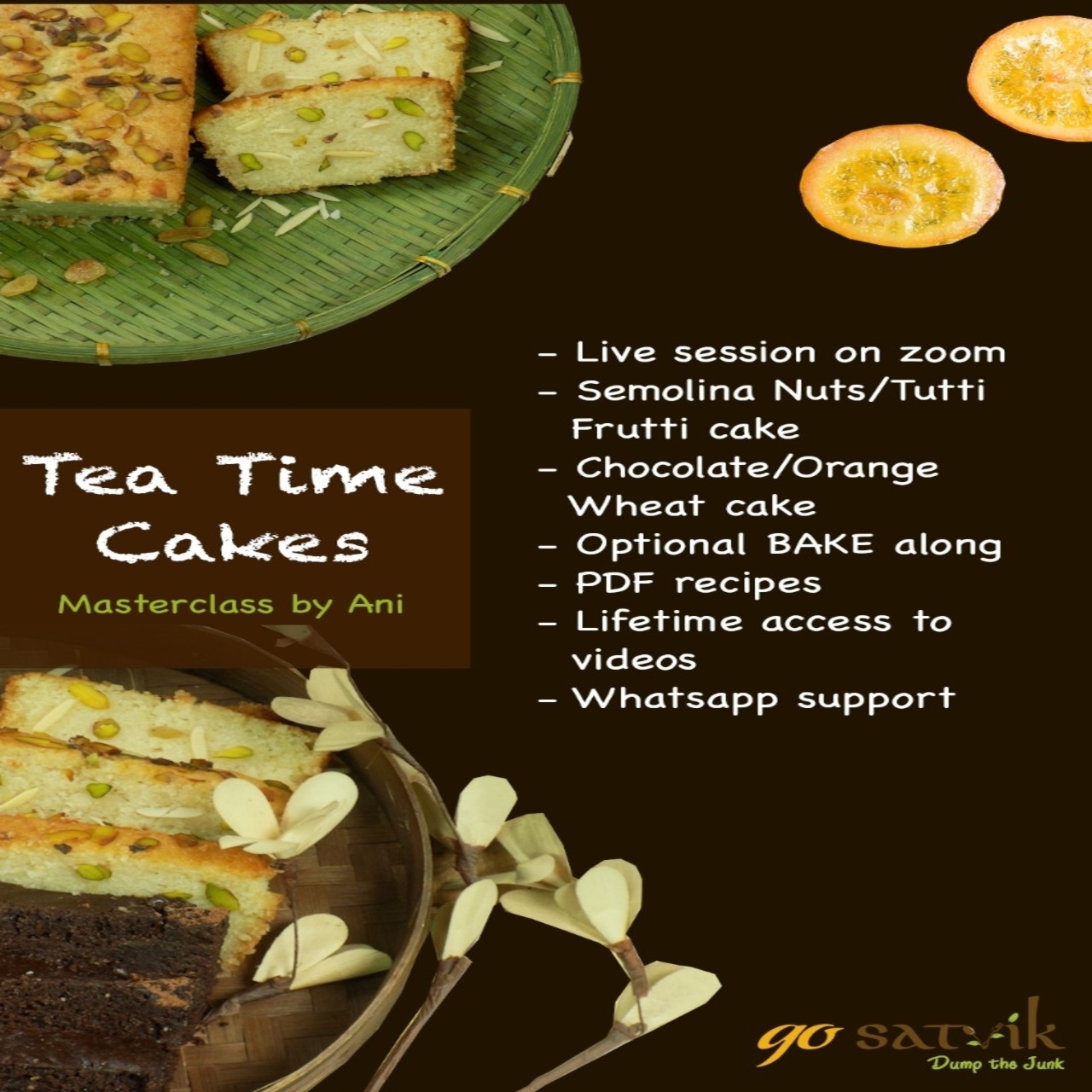 Tea time cakes classes | Learn to make tea time cakes in mumbai at Mahek's  Atelier in Andheri